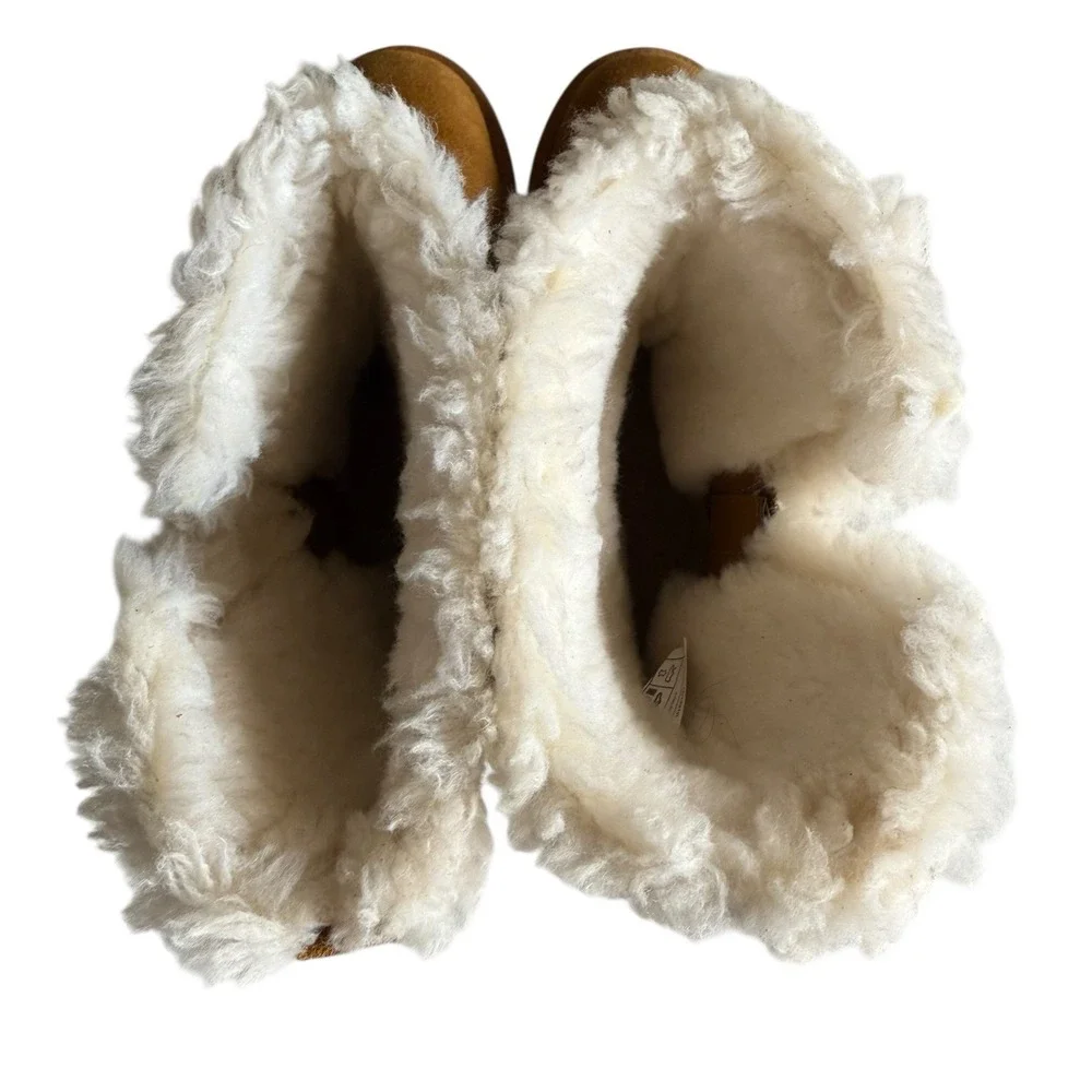 Koolaburra by UGG Women's Aribel Size 11 Short Chestnut Winter Boots 1115156‎